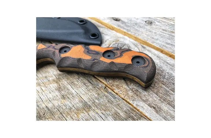 Dawson Knives Deep Notch Fixed Blade Orange Fixed Blade Knife - view 5